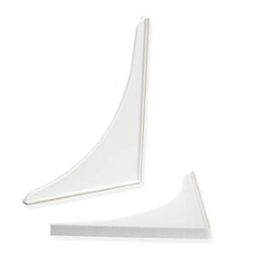 EZ-FLO 7 x 9 Inch White Bathroom Shower Splash Guard, Pack of 2, 15261