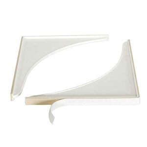 EZ-FLO 7 x 9 Inch White Bathroom Shower Splash Guard, Pack of 2, 15261