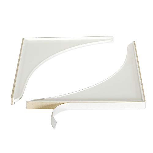 EZ-FLO 7 x 9 Inch White Bathroom Shower Splash Guard, Pack of 2, 15261