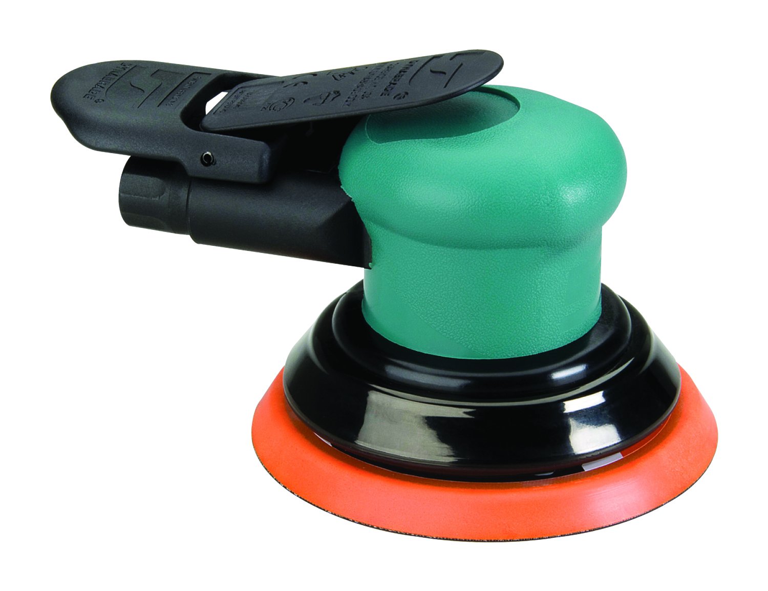 Dynabrade (59035) Dynorbital-Spirit 5" (127 mm) Diameter Random Orbital Sander, Non-Vacuum | Proportionate 3/32" (2.5 mm) Diameter Orbit | 12000 RPM Pneumatic Motor