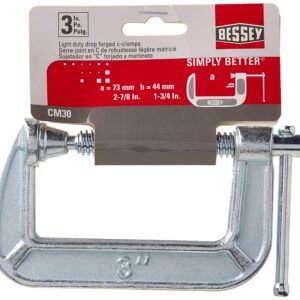 BESSEY CM30 Drop Forged, C-Clamp, 3 In.