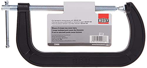 BESSEY CM80 Drop Forged, C-Clamp, 8 In.,Black