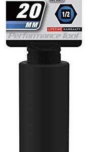 Performance Tool M870 1/2 Drive 6pt Impact Socket, 20mm