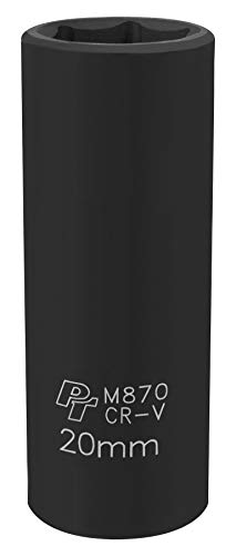 Performance Tool M870 1/2 Drive 6pt Impact Socket, 20mm