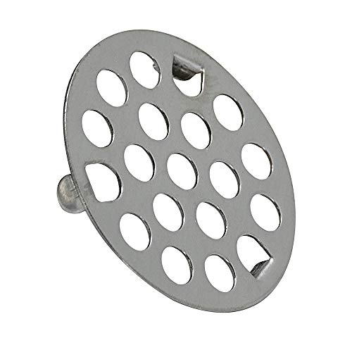 EZ-FLO 3-Prong Stainless Steel Bath Drain Strainer, Snap-in Shower Drain Cover with Hair Catcher, Shower Drain Replacement, 30071