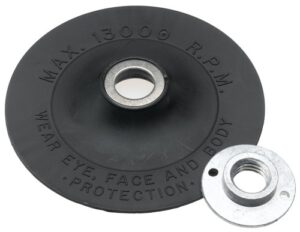 bosch mg0450 4-1/2 in. angle grinder accessory rubber backing pad with lock nut