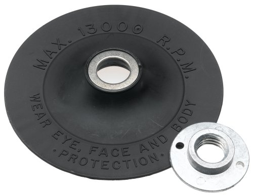 BOSCH MG0450 4-1/2 In. Angle Grinder Accessory Rubber Backing Pad with Lock Nut