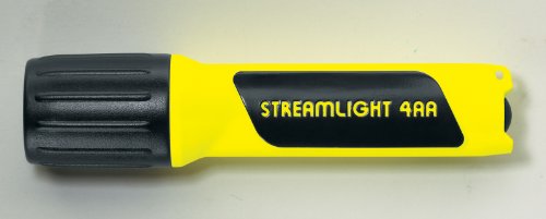 Streamlight 68201 4AA ProPolymer 67-Lumen LED Flashlight with White LEDs, Yellow