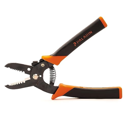 Paladin Tools PA1117 Wire Stripper Tool and Wire Cutter 10-24 AWG | Professional Grade Heavy Duty Wire Stripping Tool (2023 Model)