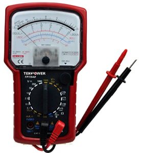 tekpower tp7040 20-range ac/dc analog multimeter general purpose with high accuracy and well built details, strong needle