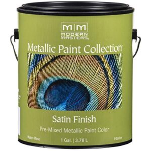 modern masters 1 gal me196 pearl white metallic paint collection water-based decorative metallic paint