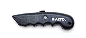 x-acto x3272 surgrip utility knife with contoured plastic handle and retractable blade, black