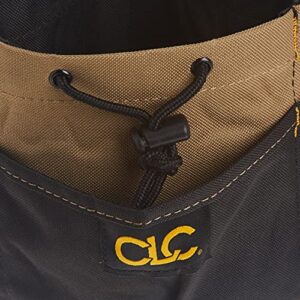 CLC Custom LeatherCraft 1148 Drawstring Bucket Bag, 18 Pocket , Black