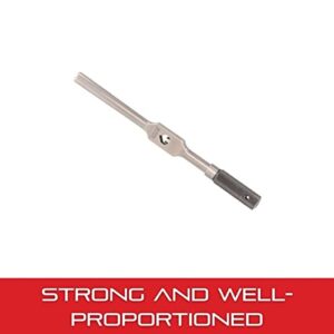 Starrett Tap Wrench with Tempered Gripping Surfaces - 3/16-1/2" (4.7-12.7mm) Capacity Tap Size, 9" (225mm) Body Length, 5/32-9/32" (4-7mm) Square Shank - 91B