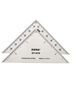 zona - zon37433 zona 37-433 triangle, stainless steel, 3-inch