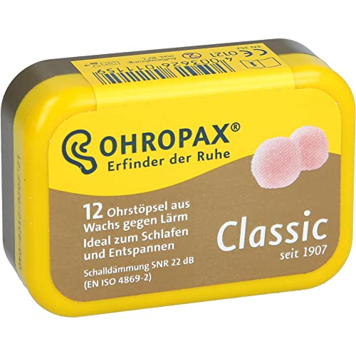 Ohropax Wax Ear Plugs, 12 Plug