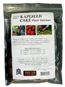 rapeseed cake, maruta brand plant nutrient 6046, 1 pound approximately 40 cakes