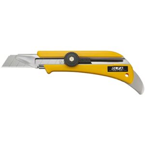 olfa 18mm extended depth utility knife (ol) - multi-purpose carpet and thick materials knife w/ extra blade exposure, carpet tuck tool, custom cutting depth & snap-off blade, replacement blades: any olfa 18mm blade