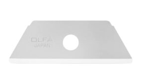 olfa round tip safety knife blades, 10 blades (rskb-2/10b) - dual edge rounded-tip carbon steel utility knife & safety cutter replacement blades, fits olfa sk-4, sk-6, sk-9, & utc-1 knives