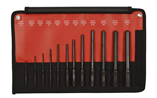 Mayhew 62254 Pro Pilot Punch Kit, 12-Piece