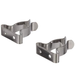 Seachoice Spring Clamps, Pack of 2, Polished Stainless Steel, 5/8-1.25 In.