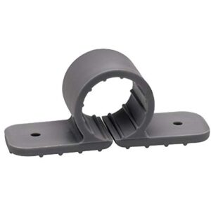 oatey 33916 pipe clamps, 1/2-inch, gray