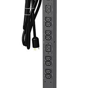 APC Rack Mount PDU, Basic 200V-240V/30A, (24) Outlets, 0U Vertical Rackmount (AP7541)