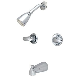 kingston brass kb241ll legacy tub and shower faucet, polished chrome,5-inch spout reach