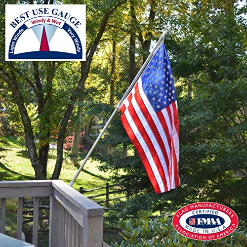 100% Made in the USA - 3'x5' ft – Perma-Nyl Sewn Nylon with Grommets - Sturdy, Durable, and Patriotic - Great For Gardens, Homes, Patios and Cars – By Valley Forge Flag