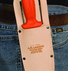 A.M. Leonard Leather Sheath for Soil Knife (Hori Hori Not Included)