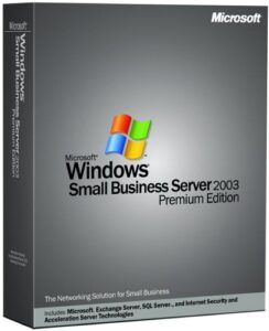 microsoft windows small business server premium 2003 with service pack (5 client)