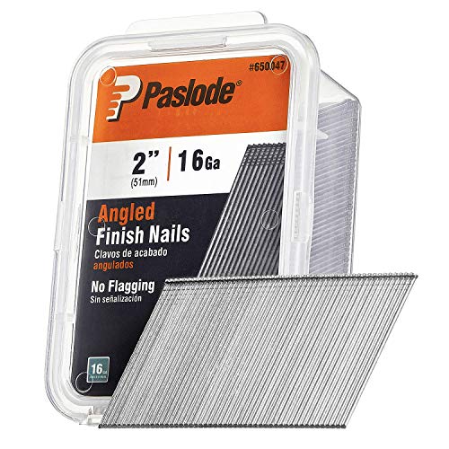 Paslode, Finishing Nail, 650047, 20 Degree Angled Galvanized, 16 Gauge, 2,000 per Box, 2 inch