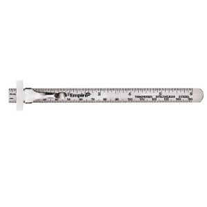empire 6-inch pocket stainless steel ruler