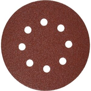 BOSCH SR5R060 5-Piece 60 Grit 5 In. 8 Hole Hook-And-Loop Sanding Discs