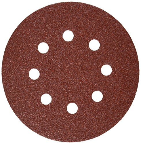 BOSCH SR5R060 5-Piece 60 Grit 5 In. 8 Hole Hook-And-Loop Sanding Discs