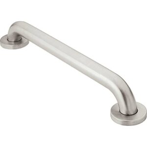 moen bathroom safety 12-inch stainless steel shower grab bar, shower handle for elderly or handicap, 8912