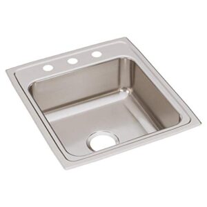 elkay lr20223 lustertone classic single bowl drop-in stainless steel sink