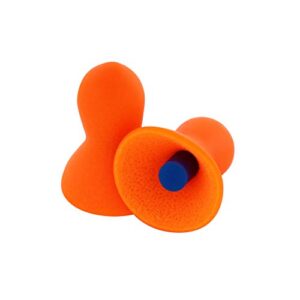 howard leight by honeywell by quiet reusable earplugs, 100 pairs (qd1), orange