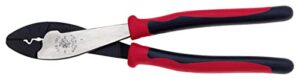 klein tools j1005 crimping and cutting tool, tapered nose for 10 to 22 awg solderless terminals and connectors