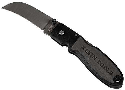 KLEIN TOOLS 44004 Lightweight Lockback Knife with Nylon Resin Handle, 2-3/8-Inch Sheepsfoot Blade