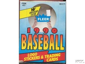 1990 fleer baseball cards box (36 packs/box, possible sosa rookie!)