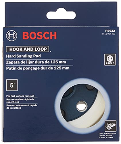 BOSCH RS032 8-hole Hook & Loop Hard Backing Pad