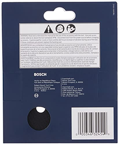 BOSCH RS032 8-hole Hook & Loop Hard Backing Pad