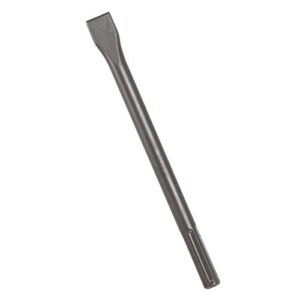 bosch hs1911 1 in. x 12 in. flat chisel sds-max hammer steel ideal for applications in concrete removal, hard surface break-up