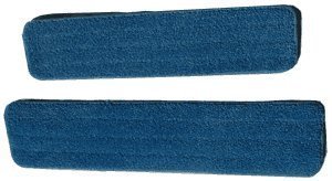 real clean 24 inch microfiber wet mop pads for commercial microfiber mops (pack of 2)