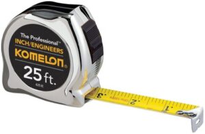 komelon 425ie the professional 25-foot inch/engineer scale power tape