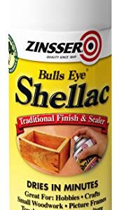 Rust-Oleum Zinsser 408 Bulls Eye Shellac Spray, 12 oz, Clear