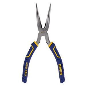 IRWIN VISE-GRIP Long Nose Pliers with Wire Cutter, 8-Inch (2078218)