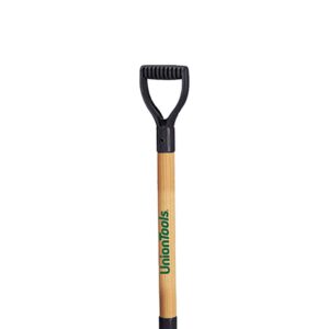 union tools 1681500 poly snow scoop with hardwood handle and d-grip, 49-inch, black