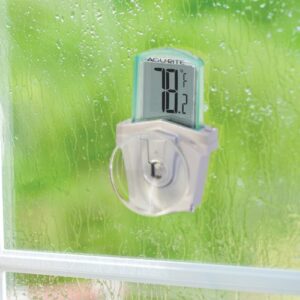 AcuRite 00799HDSBA1 00799 Digital Outdoor Window Thermometer, White, 0.2